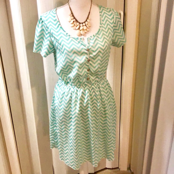 Geometric Chiffon Summer Dress - Picture 5 of 5